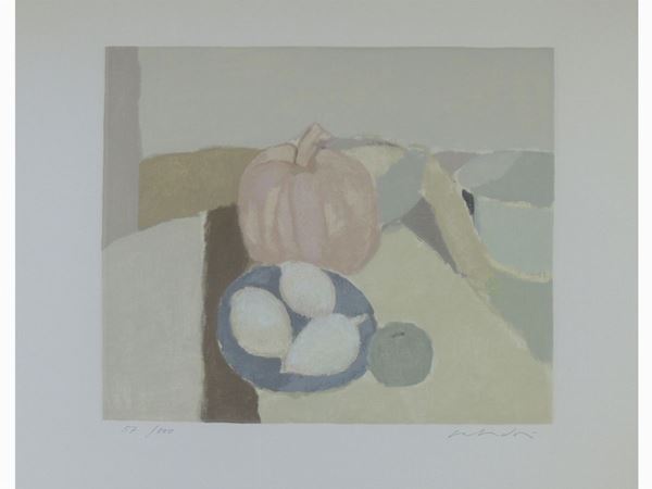 Aldo Salvadori - Still life with pumpkins
