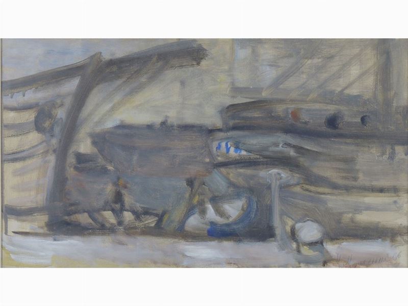 Mario Marcucci - Scorcio di Porto 1966