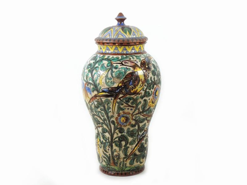 Grande Potiche in Terracotta Smaltata