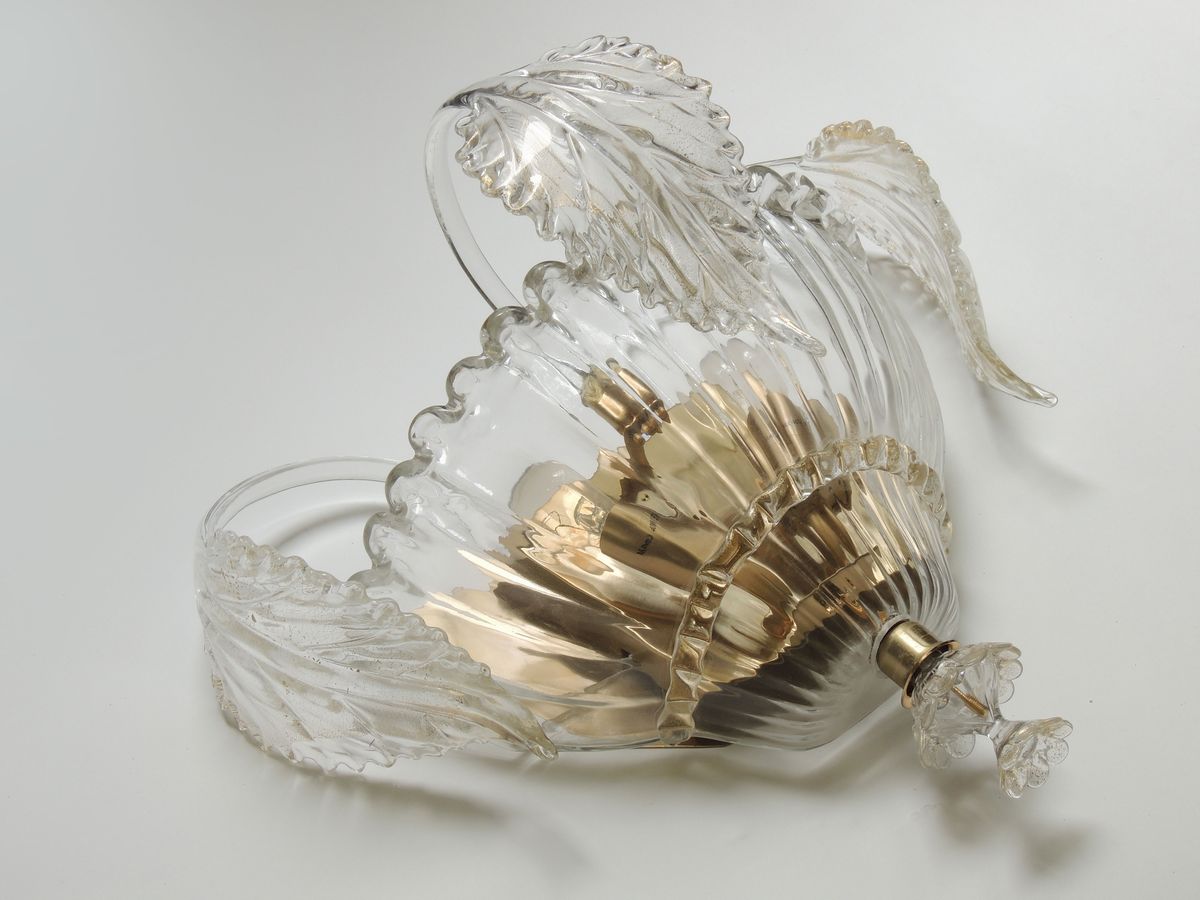 Coppia di Appliques in Vetro Soffitao di Murano, la Murrina