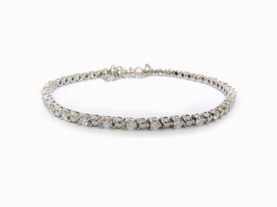 Bracciale Tennis Tiffany & Co in Platino e Diamanti