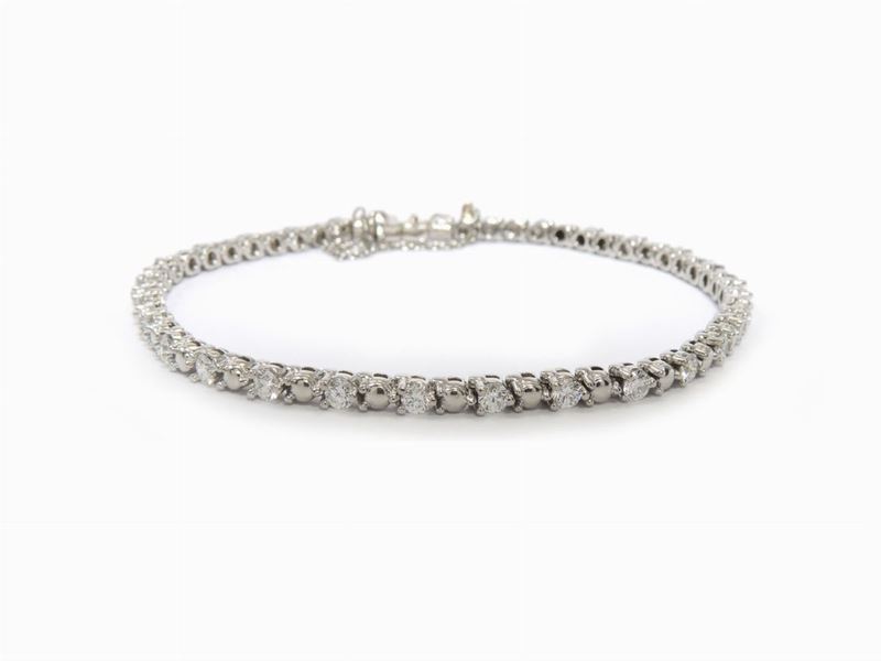 Bracciale Tennis Tiffany & Co in Platino e Diamanti