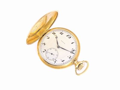 Orologio da Tasca per Uomo Zenith in Oro Giallo con Catena in Oro Giallo 585/1000 e Coltellino