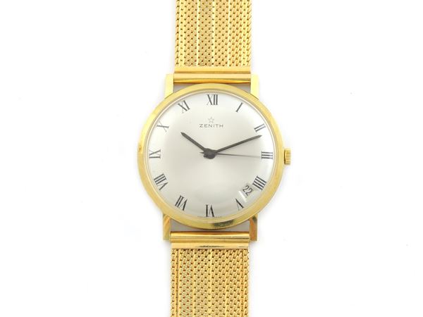 Yellow gold Zenith gentlemen wristwatch