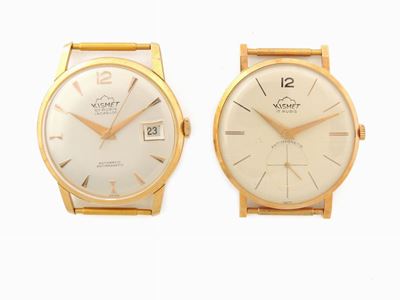 Due Orologi da Polso per Uomo Kismet in Oro Giallo