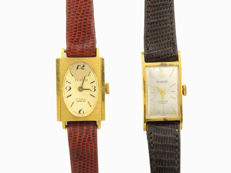 Due Orologi da Polso per Donna Teriam in Oro Giallo