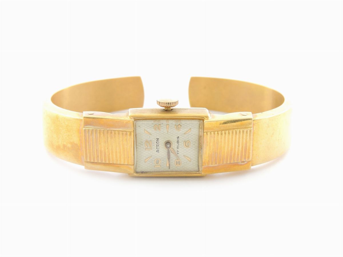Due Orologi da Polso per Donna Acron e Creation in Oro Giallo
