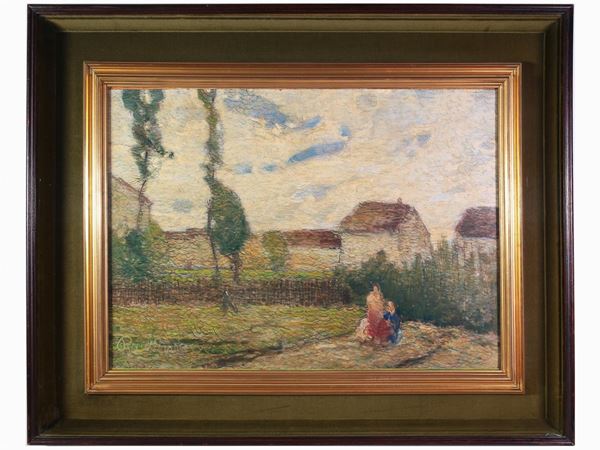 Raul Viviani : Il brolo  ((1883-1965))  - Auction Furniture, Paintings and Curiosities from Private Collections - Maison Bibelot - Casa d'Aste Firenze - Milano