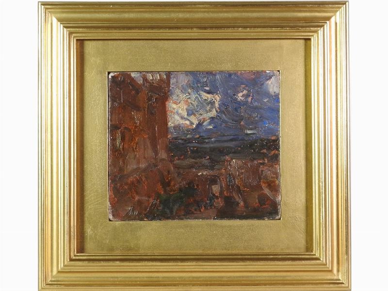 Beppe Ciardi - Veduta di Castello, Bracciano 1900