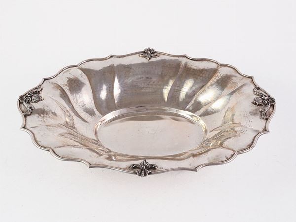 Cestino porta bon-bon in argento