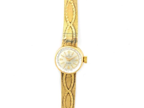 Yellow gold Pryngeps ladies wristwatch