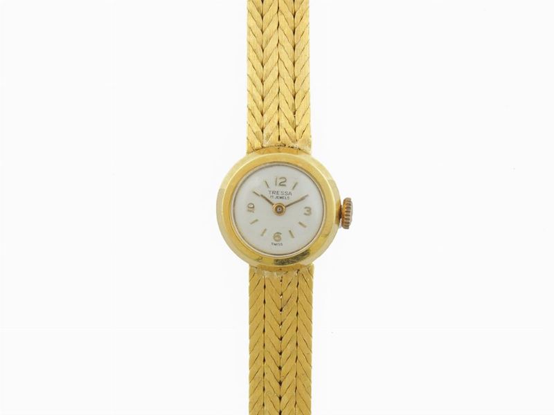 Orologio da Polso per Donna Tressa in Oro Giallo