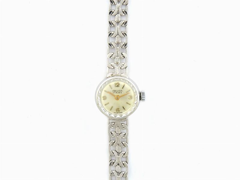 Orologio da Polso per Donna Prezisa in Oro Bianco