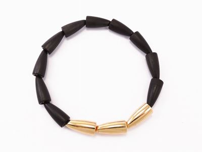 Collana "calla" di Vhernier in Oro Giallo ed Ebano
