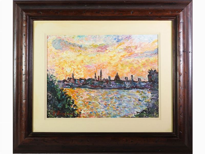 Guido Borgianni - Veduta di Firenze