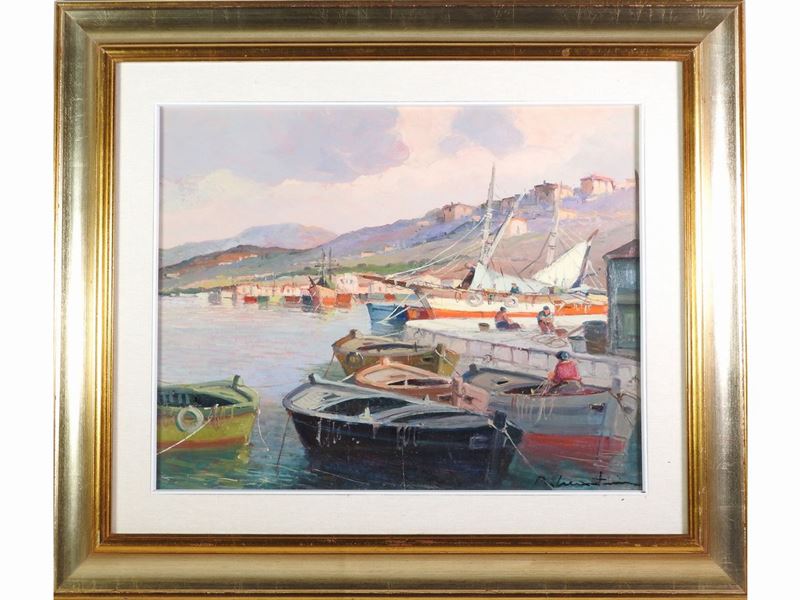 Renzo Martini - Barche e Pescatori