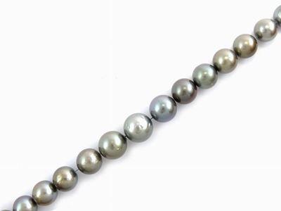 Filo Scalare di Perle Coltivate Tahiti Silver