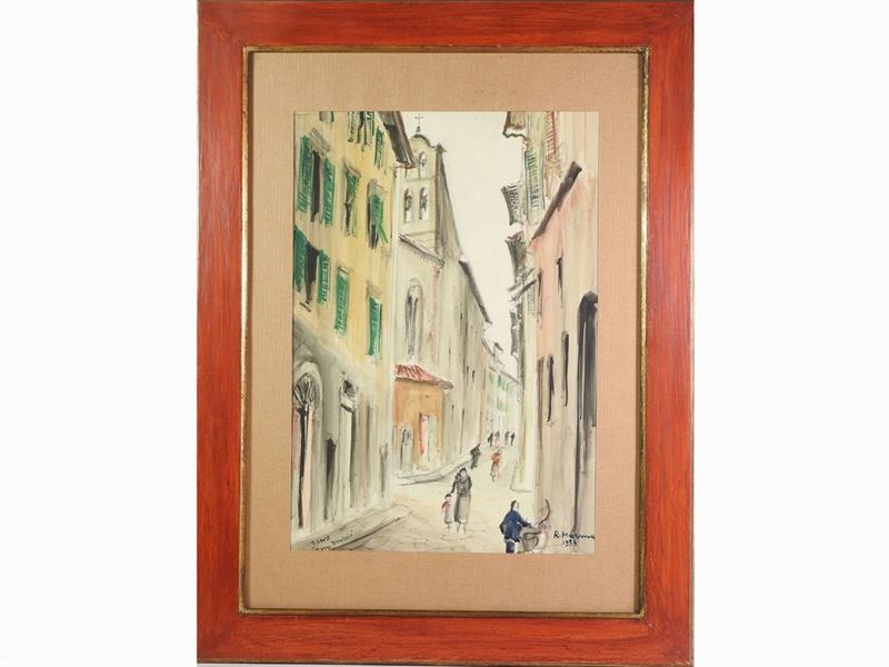 Rodolfo Marma - Borgo Tegolaio 1954