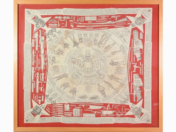 Military handkerchief ''Modello Fucile 1891''  - Auction Furniture and paintings from a milanese apartment - Maison Bibelot - Casa d'Aste Firenze - Milano