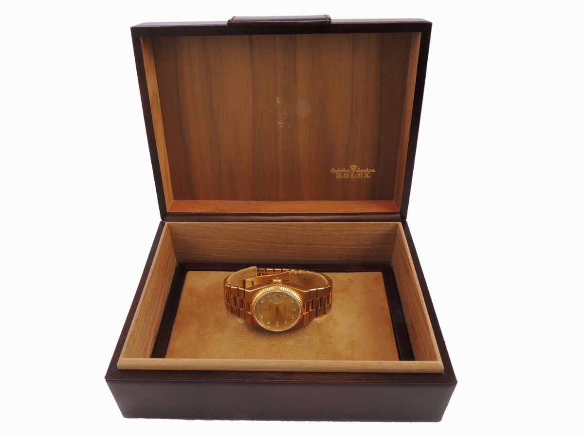 Orologio da Polso per Uomo Rolex in Oro Giallo e Diamanti
