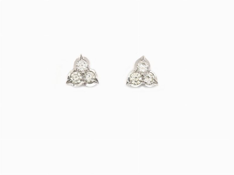 Orecchini in Oro Bianco e Diamanti