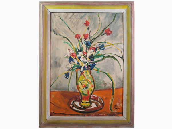 Alfredo Fabbri - Vaso di fiori 1957