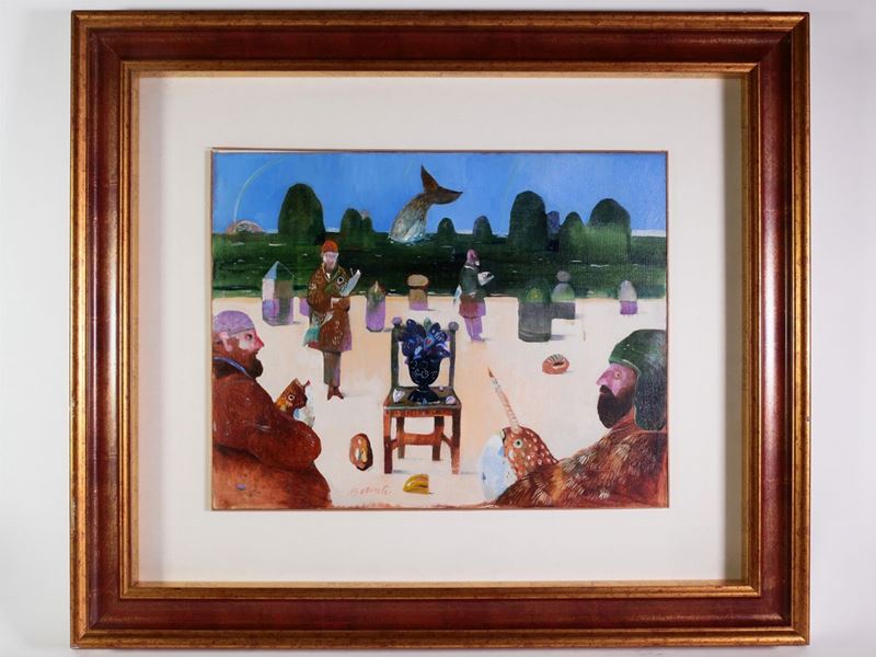 Antonio Possenti - Paesaggio con Personaggi