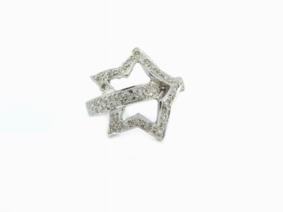 Anello in Oro Bianco con Diamanti
