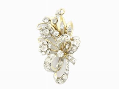 Spilla in Oro Bianco con Diamanti