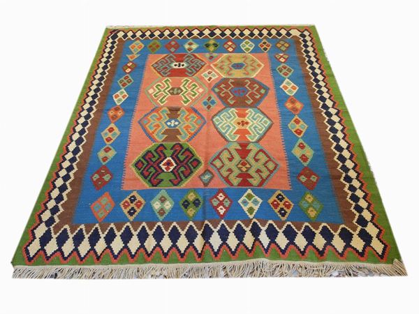 Tappeto persiano Kilim Ardebil di vecchia manifattura