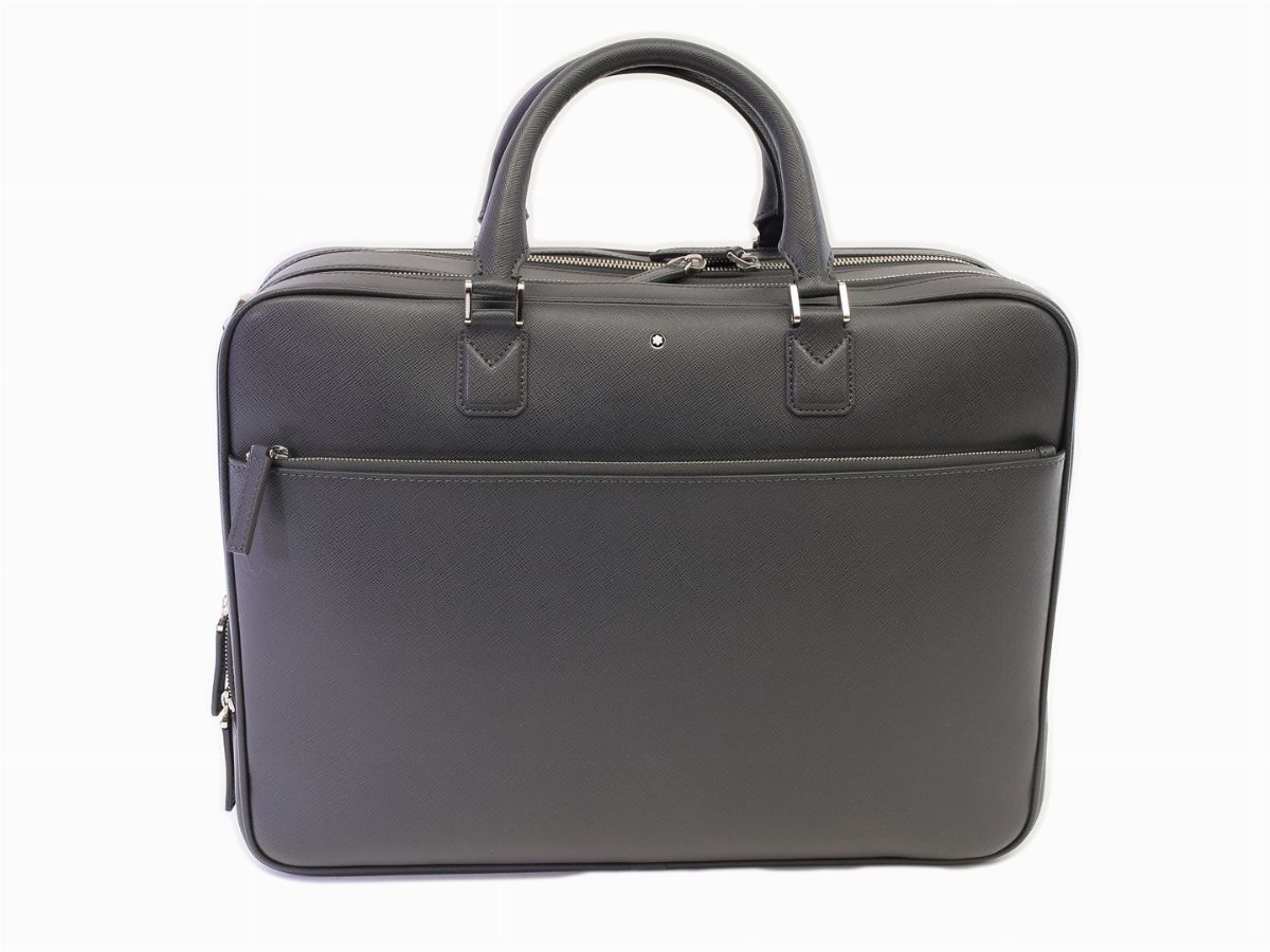 Valigetta 24ore Montblanc in Pelle Saffiano Antracite