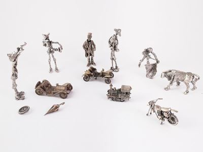Miscelanea di Figure in Argento da Collezione