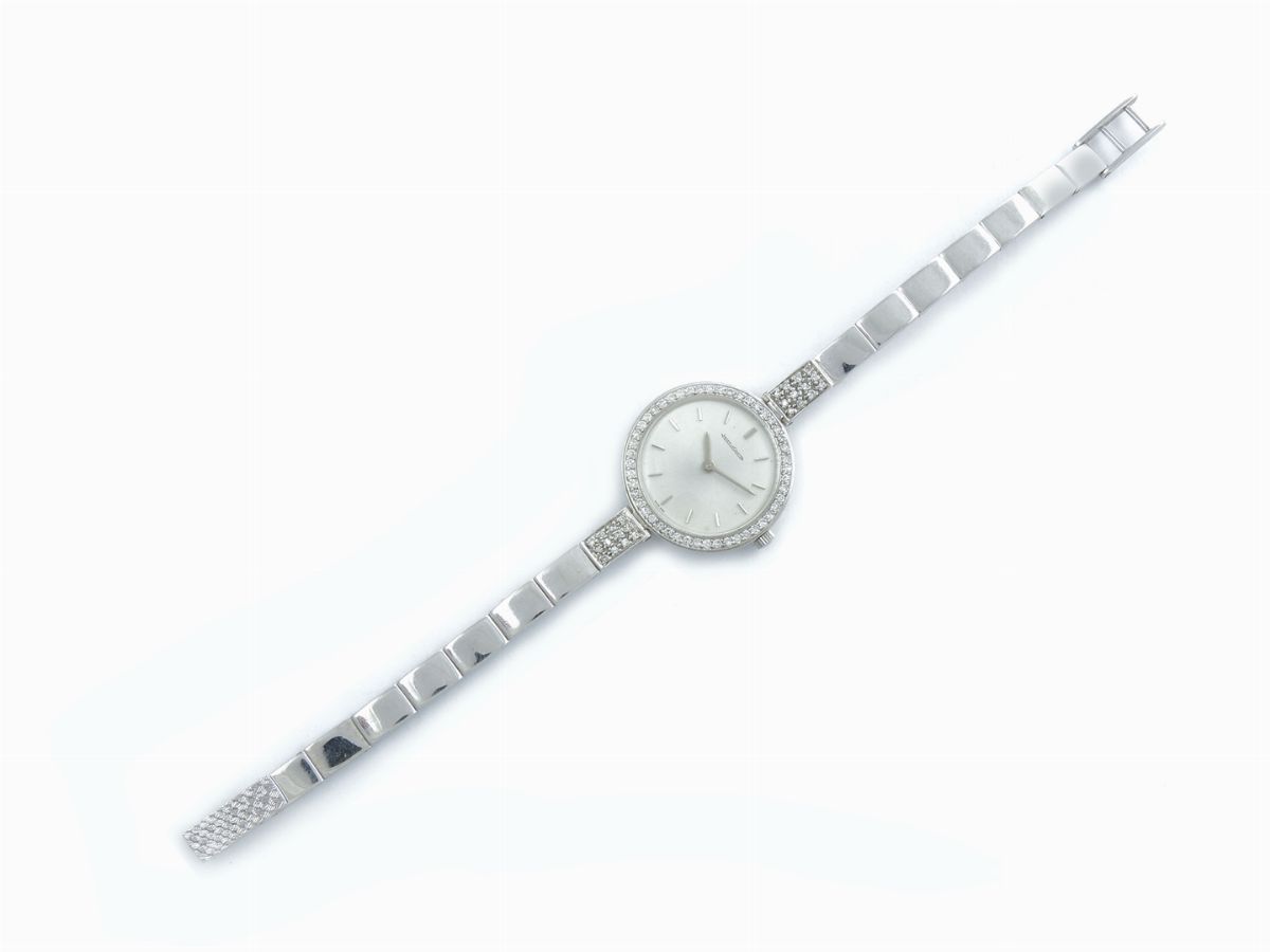 Orologio da Polso per Donna Jaeger le Coultre in Oro Bianco e Diamanti