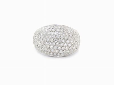 Anello in Oro Bianco con Diamanti