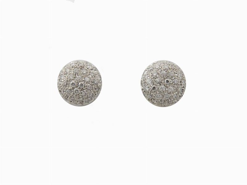 Orecchini in Oro Bianco e Diamanti