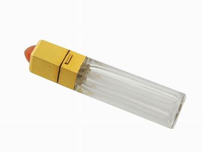 Boccettino per Profumo in Oro Giallo, Corniola e Cristallo Molato