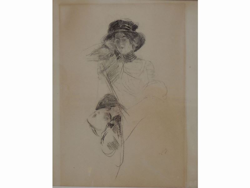 Giovanni Boldini - Due Studi per Ritratto Femminile
