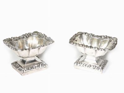 Coppia di Saliere in Argento