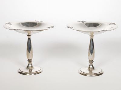 Coppia di Alzatine "alexandria" in Argento Sterling