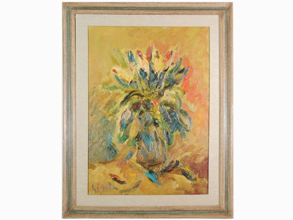 Emanuele Cappello : Flowers in a vase  - Auction A florentine collection - Maison Bibelot - Casa d'Aste Firenze - Milano