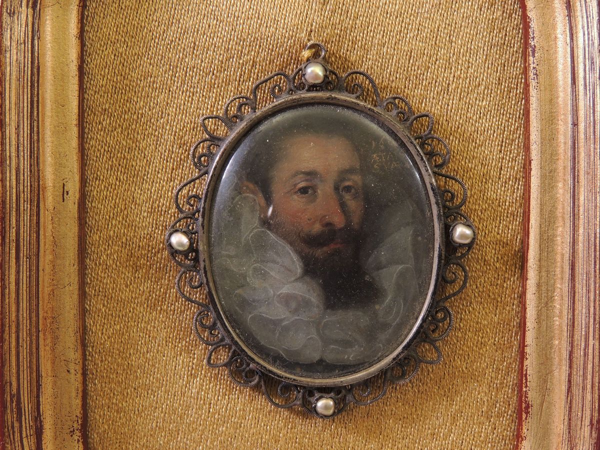 Scuola Francese Dell'inizio del XVII Secolo - Ritratto di Uomo con Gorgiera