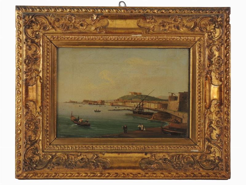 Scuola Napoletana del XIX Secolo - Marina Napoletana