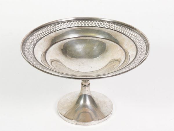 A small sterling silver stand