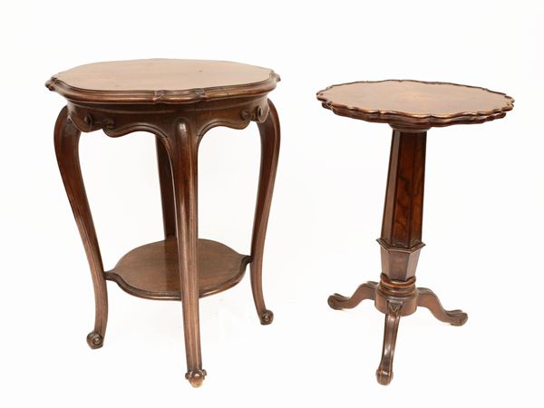 Two small tables  - Auction Furniture and paintings from florentine apartment - Maison Bibelot - Casa d'Aste Firenze - Milano