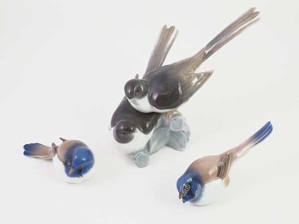 Three Bing & Grundahl and LLadro porcelain figural animalier groups  - Auction Furniture, silverware,  old master paintings and curiosity - Maison Bibelot - Casa d'Aste Firenze - Milano