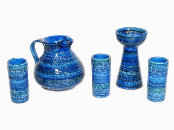 A set of Aldo Londi for Bitossi ceramic items