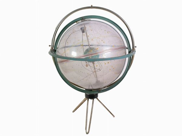 A japanese plastic and metal astrolabe  (Tokio, Ei Tai Kogyo, 1950s)  - Auction Furniture and paintings from a milanese apartment - Maison Bibelot - Casa d'Aste Firenze - Milano