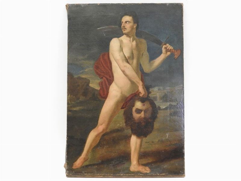 Scuola Toscana del XIX Secolo - David con Testa di Golia