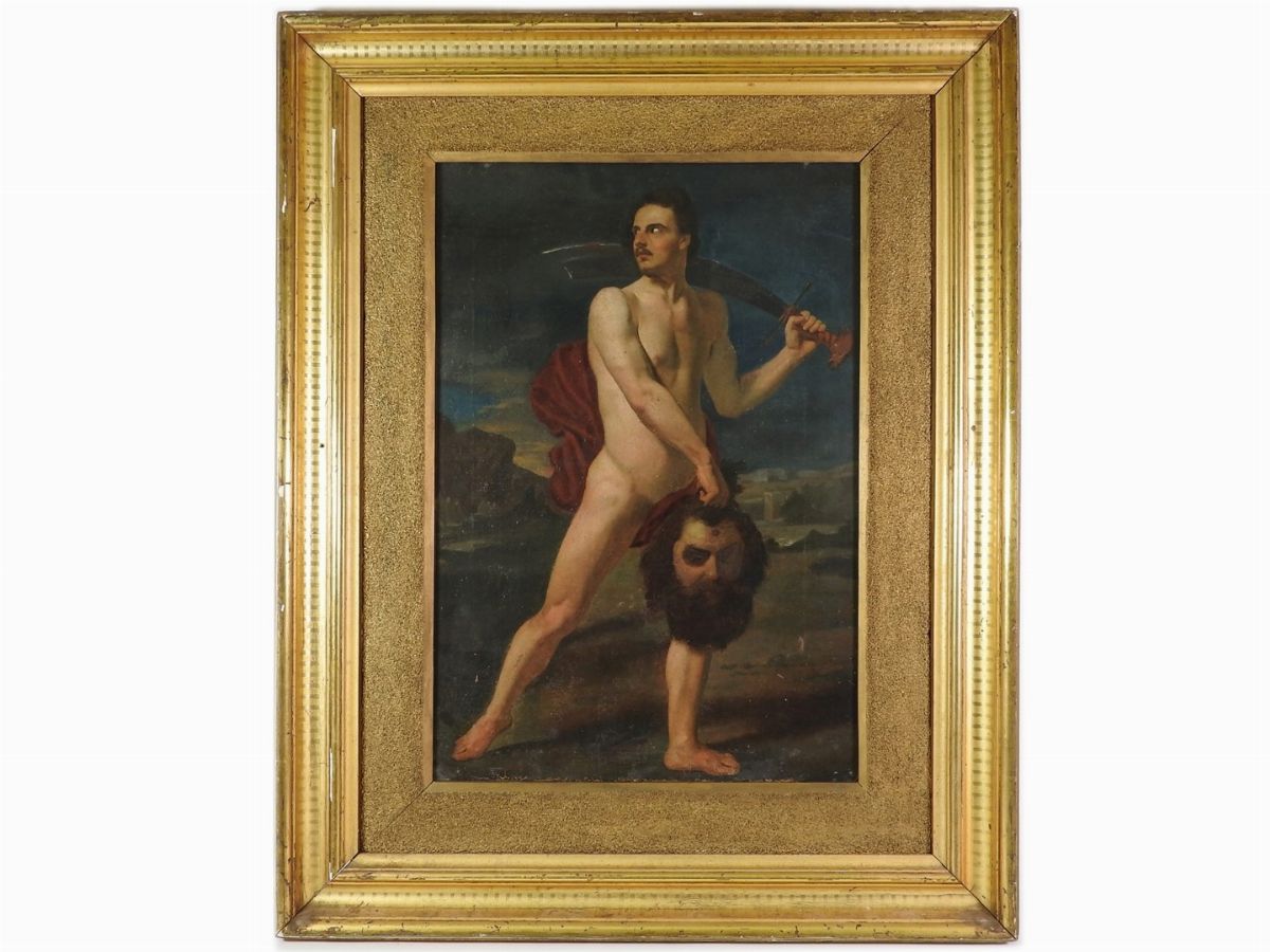 Scuola Toscana del XIX Secolo - David con Testa di Golia