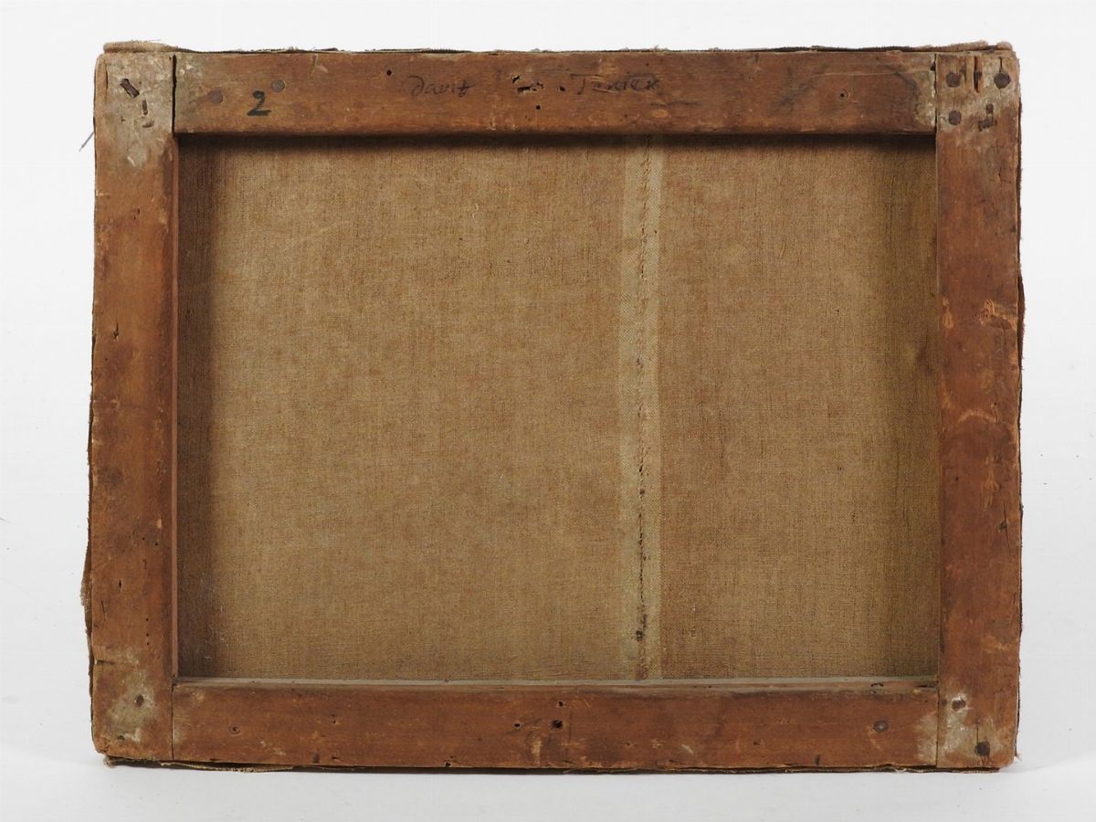 Maniera della Pittura Olandese del Seicento, XIX/XX Secolo - Interno di Taverna con Personaggi e ...